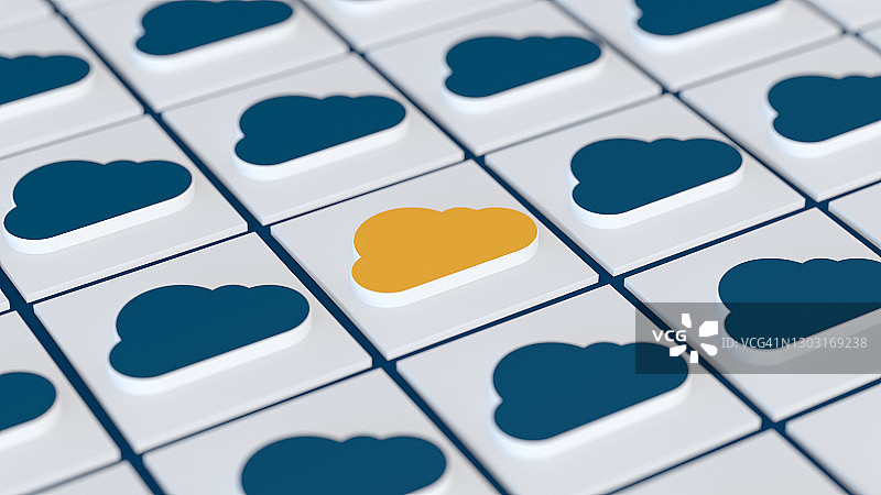 抽象的云计算技术概念图片素材