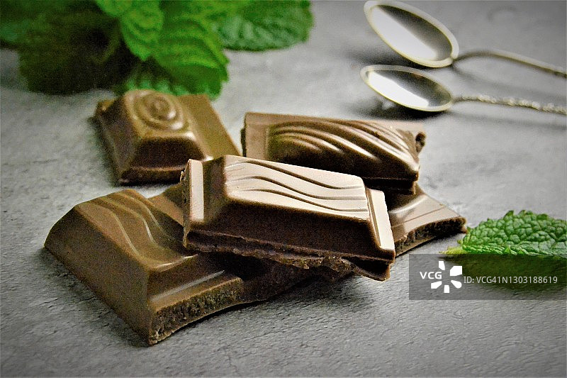 薄荷巧克力图片素材