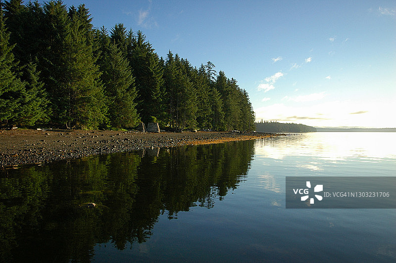 加拿大不列颠哥伦比亚省夏洛特皇后群岛的偏远荒野图片素材