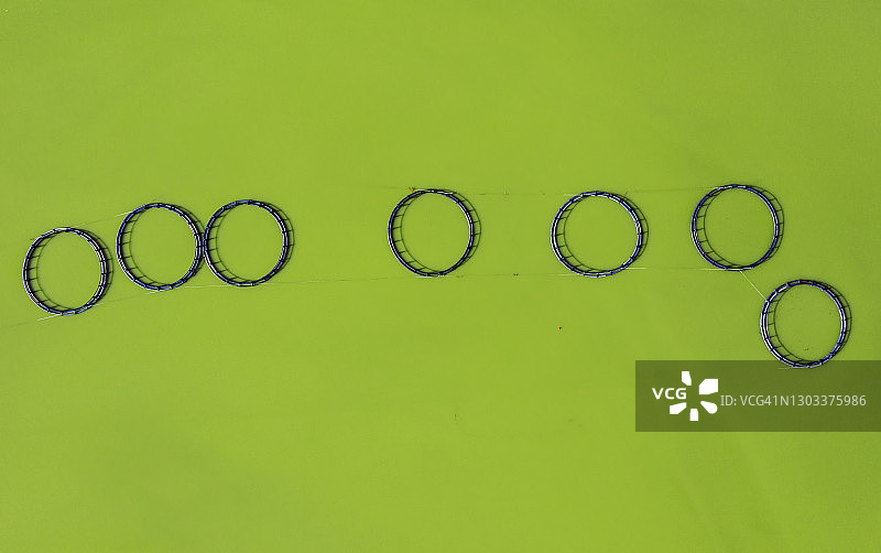 鱼场鸟瞰图图片素材