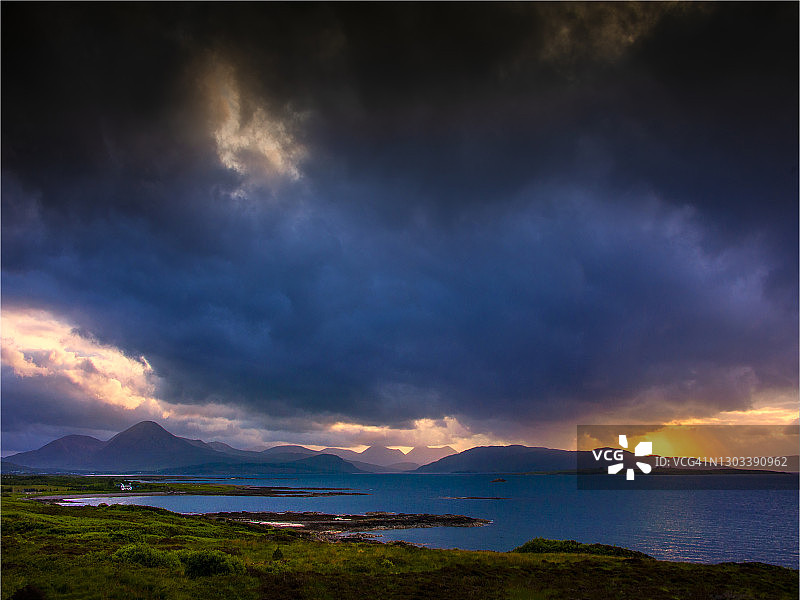 苏格兰斯凯岛洛哈尔什凯尔图片素材