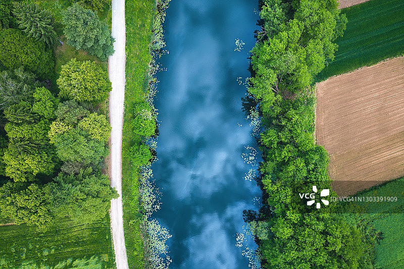 河边小径图片素材