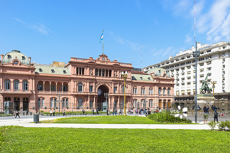 阿根廷布宜诺斯艾利斯的玫瑰宫图片素材