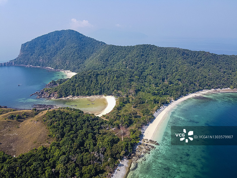 缅甸（Burma）Mergui群岛智能岛屿无人机航拍图片素材
