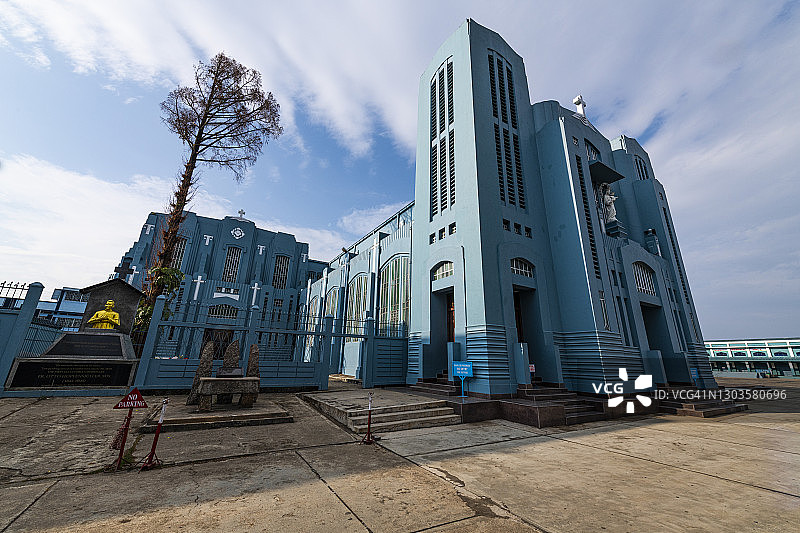 印度梅加拉亚邦西隆的基督佑助圣母主教座堂图片素材