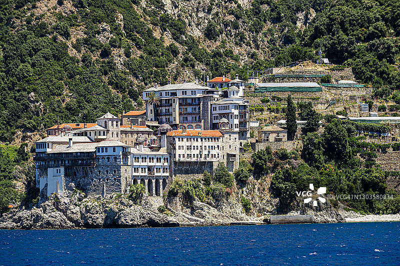 希腊阿陀斯山圣格雷戈里修道院（联合国教科文组织世界遗产）图片素材