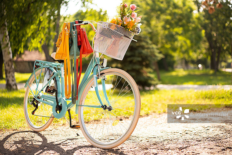 复古精美自行车图片素材