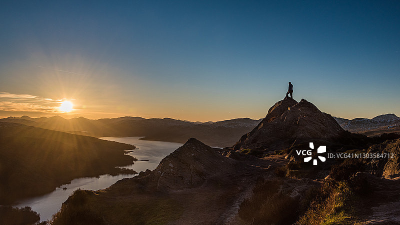 苏格兰特罗萨克斯国家公园本阿安山风光图片素材