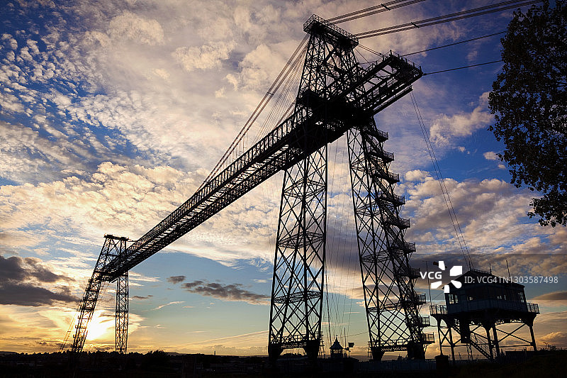 纽波特运输桥，格温特，威尔士，英国，欧洲图片素材