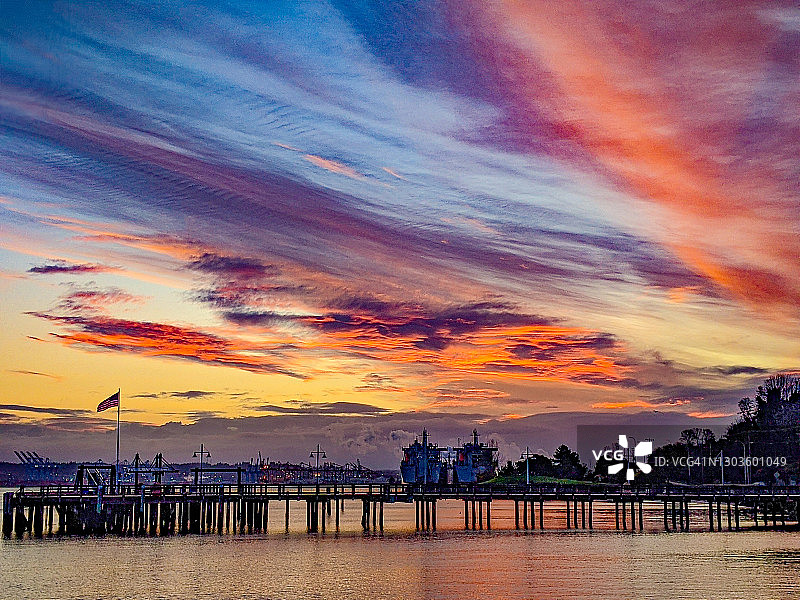 华盛顿州塔科马海滨图片素材