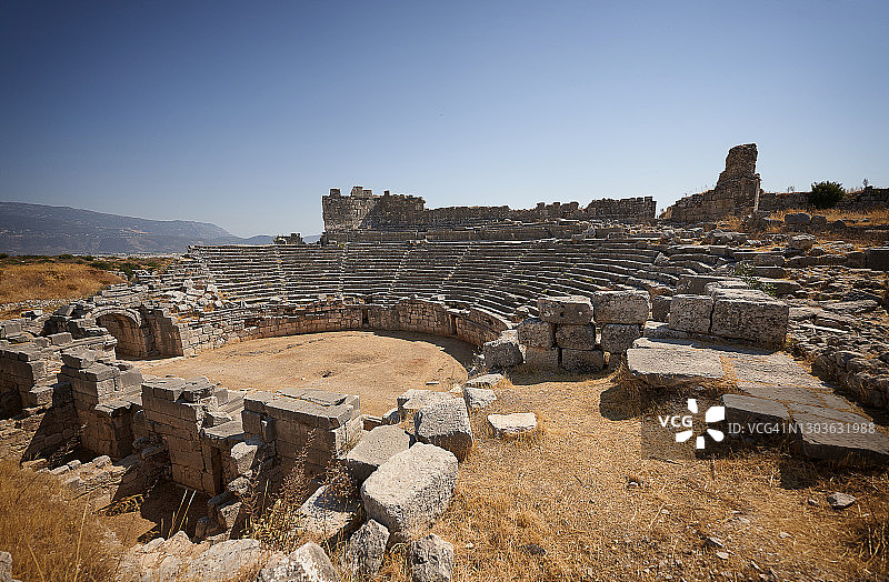 土耳其克桑托斯古城文化遗址图片素材