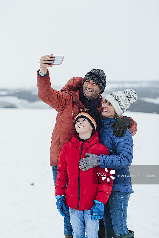 和父母的自拍图片素材