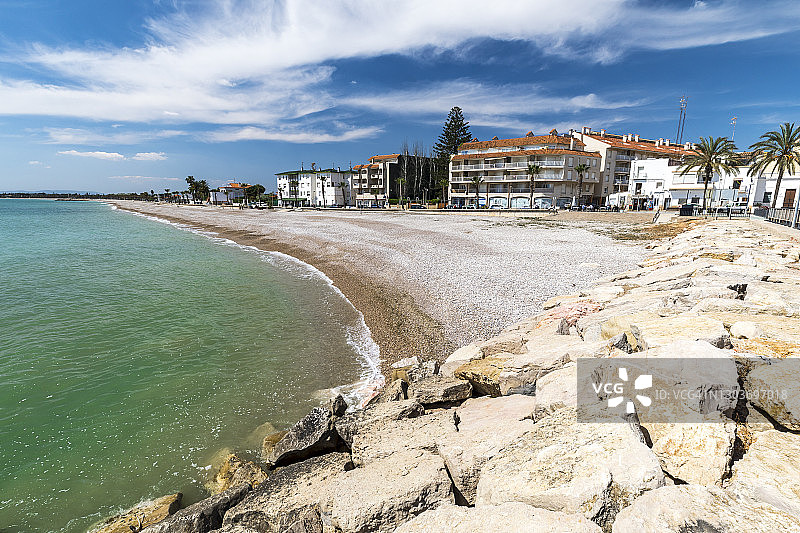 阿尔卡纳尔住宅海滩图片素材