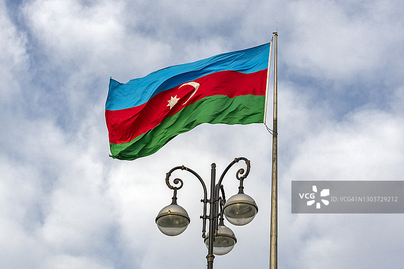 阿塞拜疆国旗图片素材