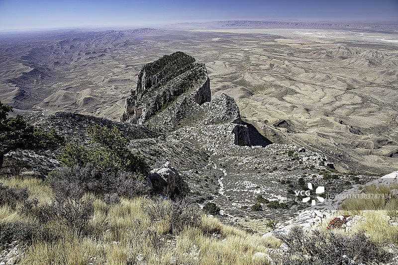 瓜达卢佩山脉国家公园上空的酋长岩图片素材