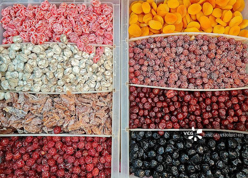 五彩蜜饯果脯零食图片素材