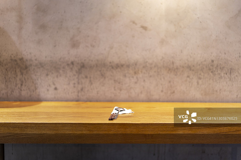 空桌子的特写图片素材