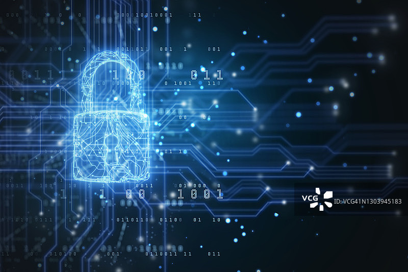 电路安全挂锁图片素材