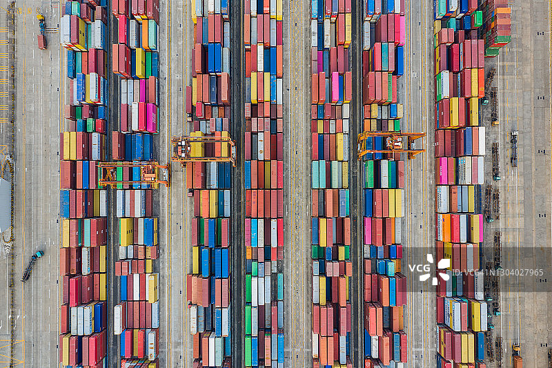 集装箱港口航拍图片素材