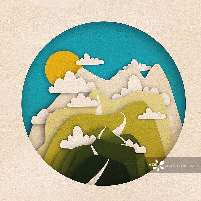 纸山场景图片素材