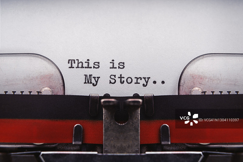 用老式打字机记录我的故事图片素材