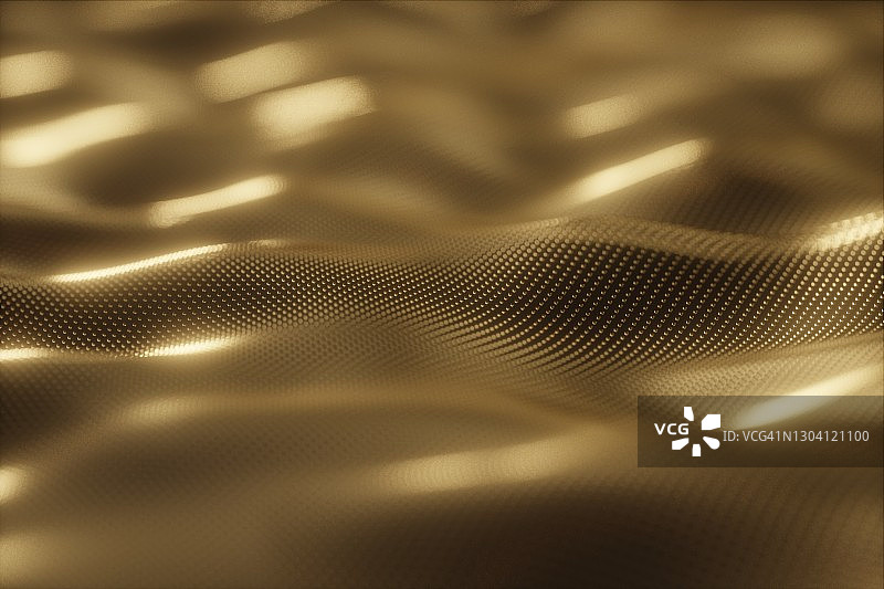 金色粒子窗帘背景3D图图片素材