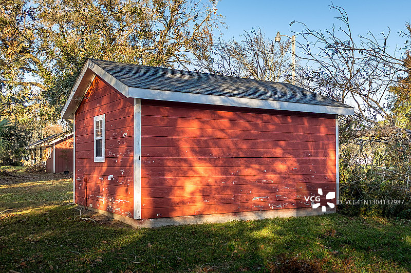 红色小屋图片素材