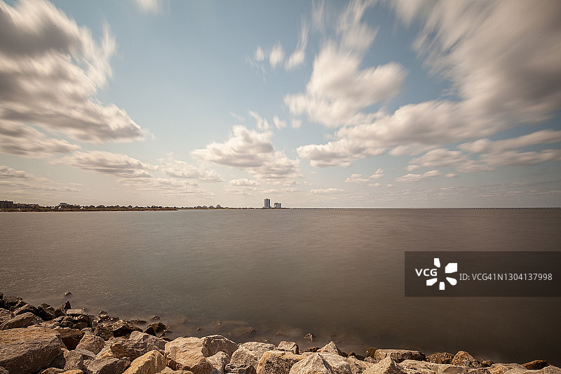 路易斯安那州梅泰里庞恰特雷恩湖图片素材