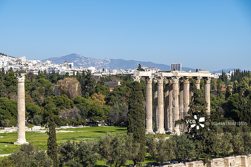 希腊雅典奥林匹亚宙斯神庙图片素材