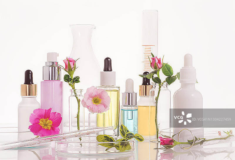 天然草本化妆品实验室图片素材