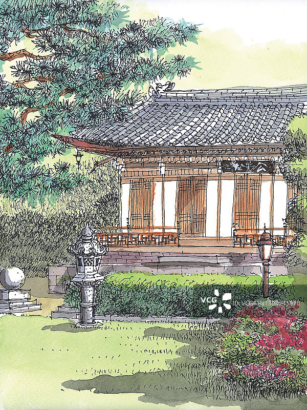 韩国首尔北村图片素材