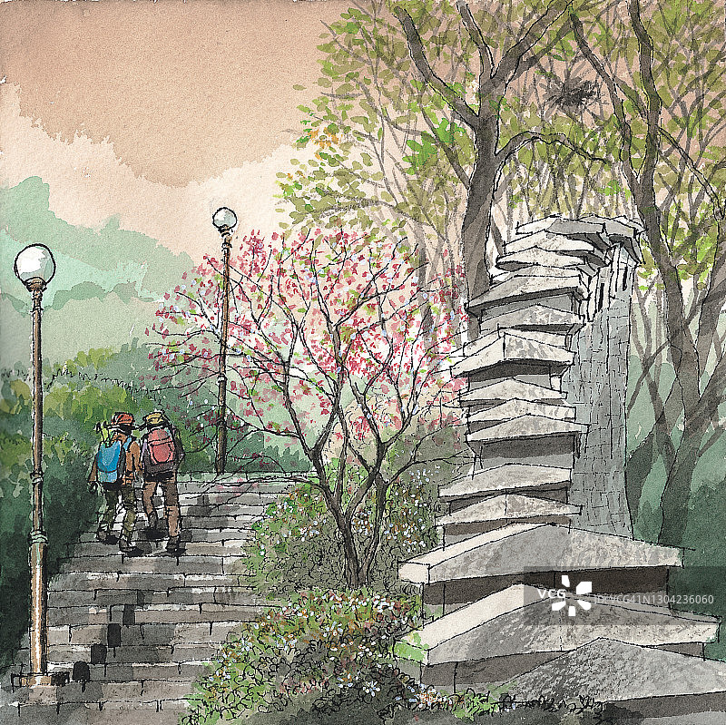 韩国首尔汉阳都城图片素材