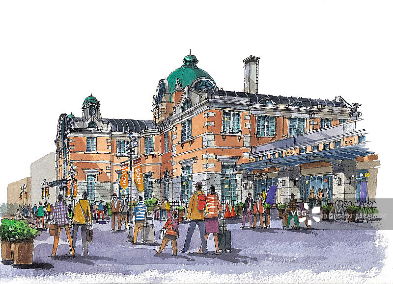 韩国首尔站图片素材