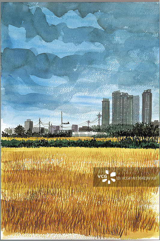 韩国高阳市息萨洞风光图片素材