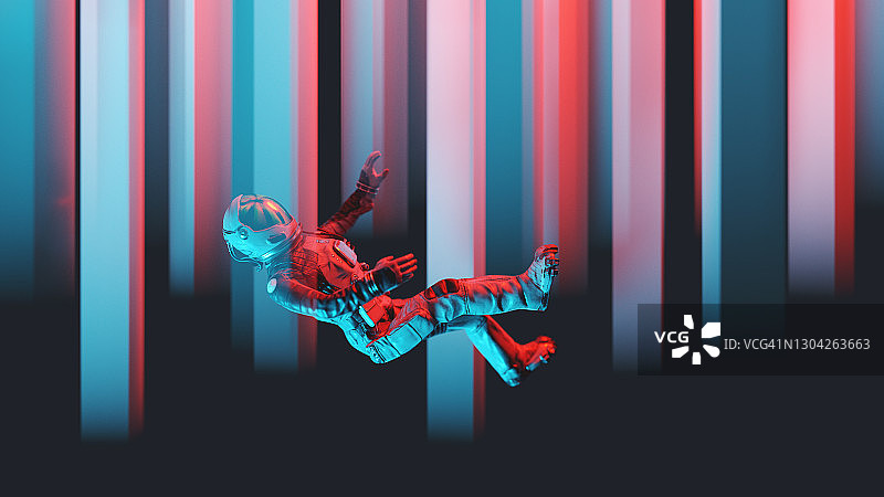 宇航员坠落图片素材