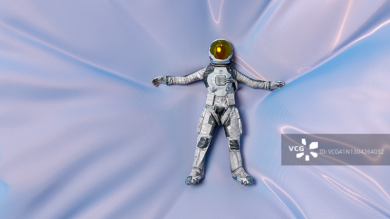 宇航员躺下图片素材
