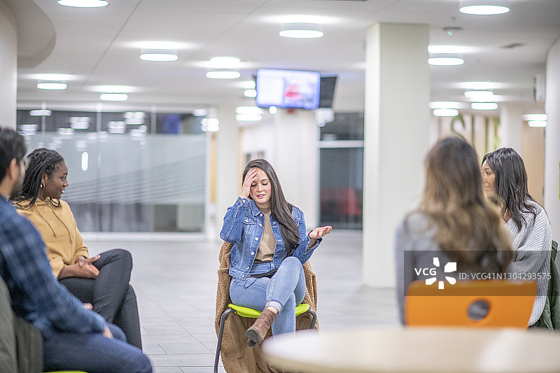 心理健康支持团体照片图片素材