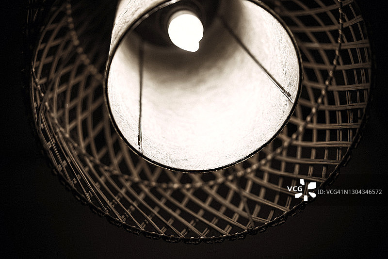 竹编外壳灯饰图片素材