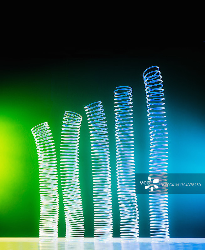 增长的线圈图片素材