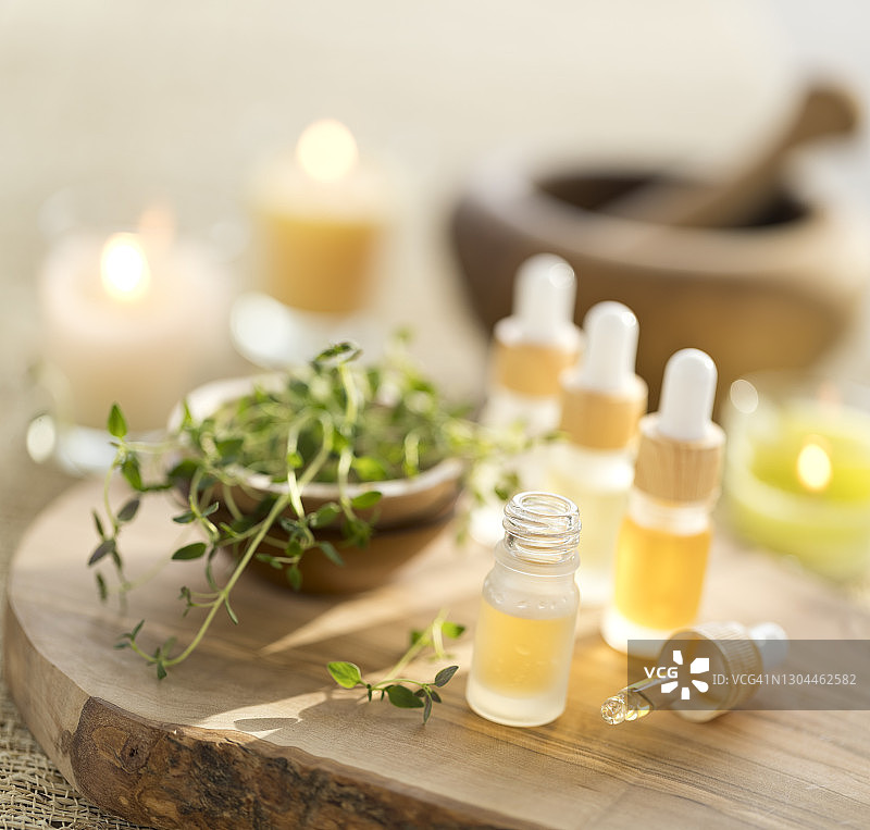 百里香精油图片素材