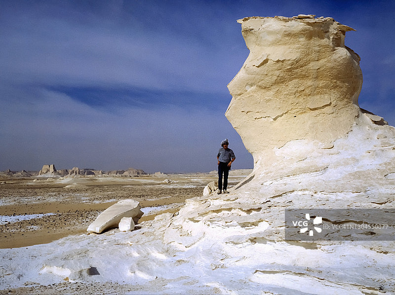埃及法拉夫拉洼地白色沙漠（1983年）图片素材