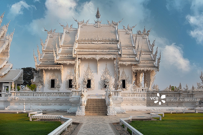泰国清莱白色寺庙图片素材