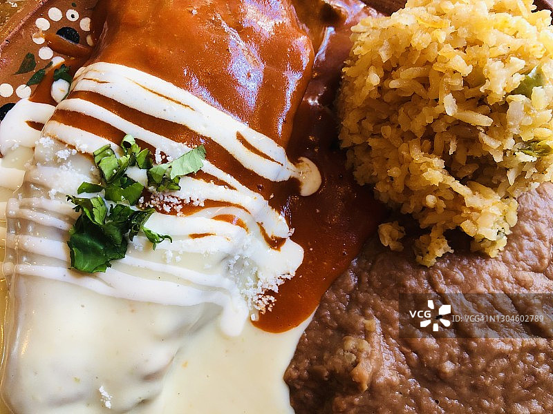 德克萨斯-墨西哥美食：智利酿辣椒，德克萨斯图片素材