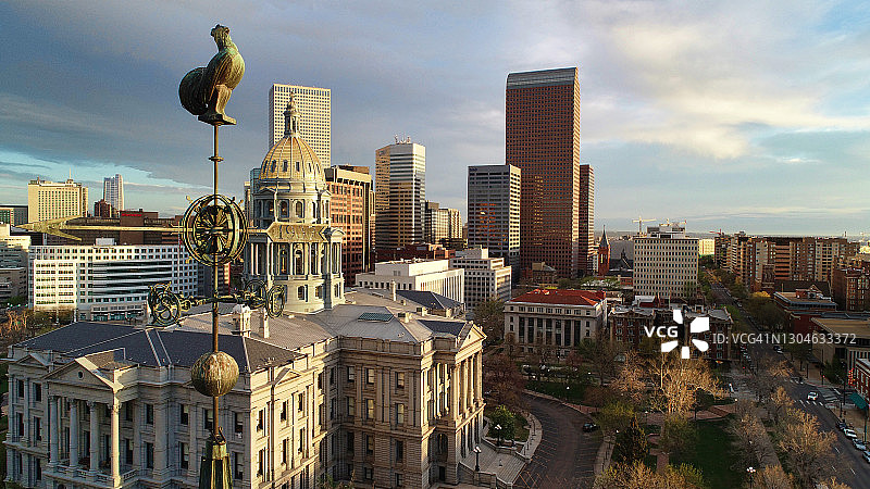 丹佛市城市景观图片素材