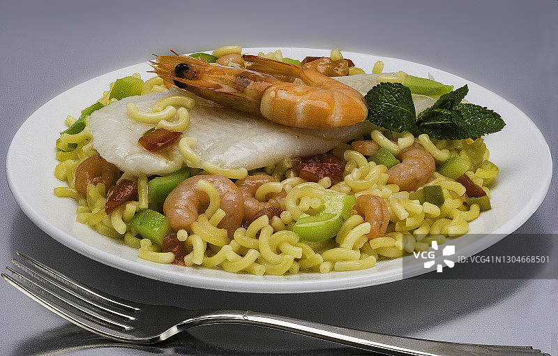 海鲜西班牙面条海鲜饭图片素材