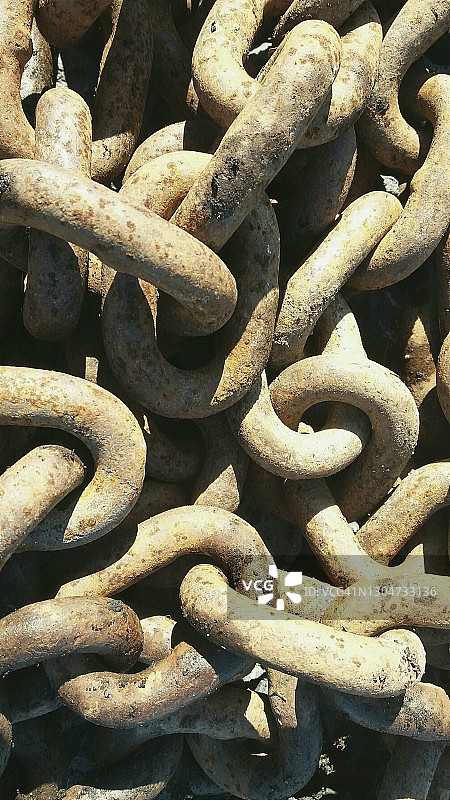 老旧生锈的链条背景图片素材