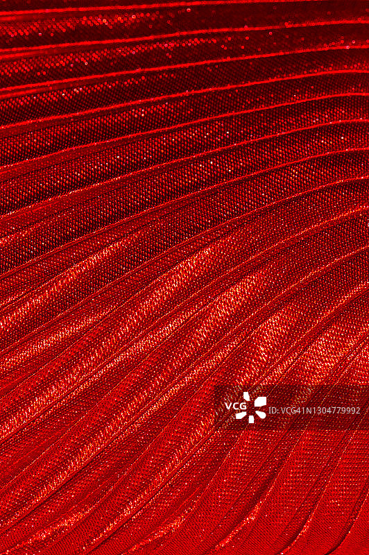 鲜艳的褶皱红色纺织品图片素材