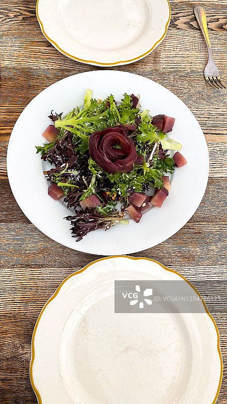 梨子戈贡佐拉沙拉图片素材