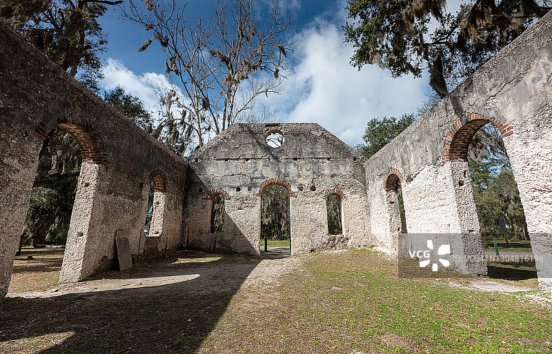 小教堂遗址图片素材