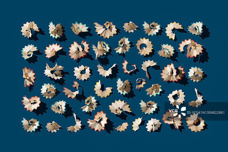 丰富的铅笔屑图片素材